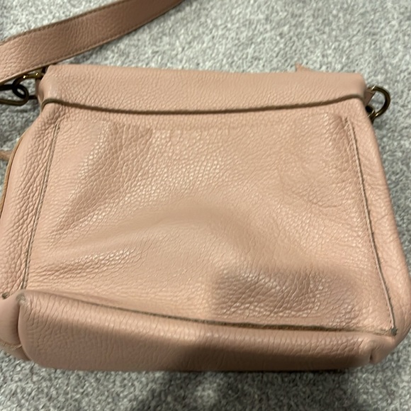 Calma 11600 Beige Pebbled Leather Purse made in Spain. crossbody. - Picture 5 of 13